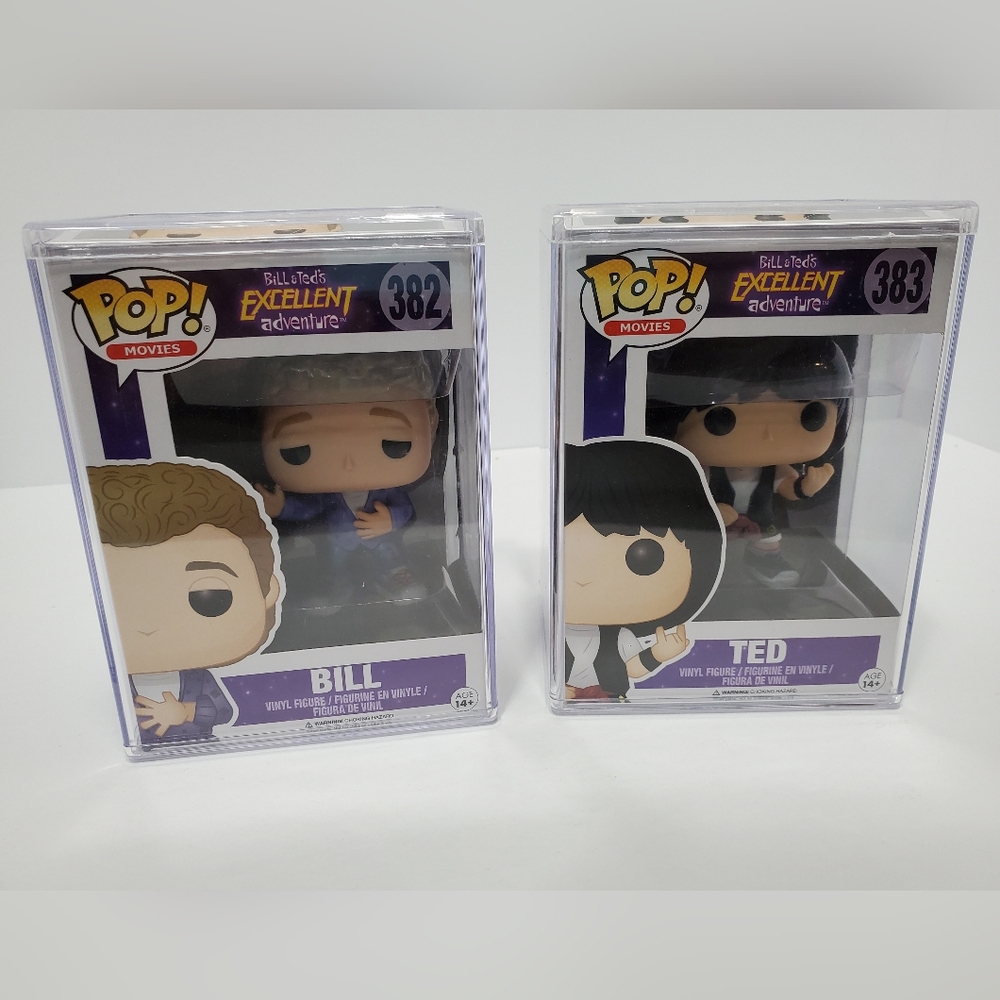 Funko Pop 382 and 383 Bill and Ted's Excellent Adventure Vaulted